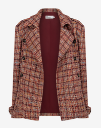 Zoe Kratzmann - Revel Coat - Berry Check