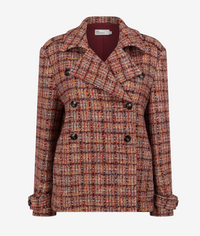 Zoe Kratzmann - Revel Coat - Berry Check