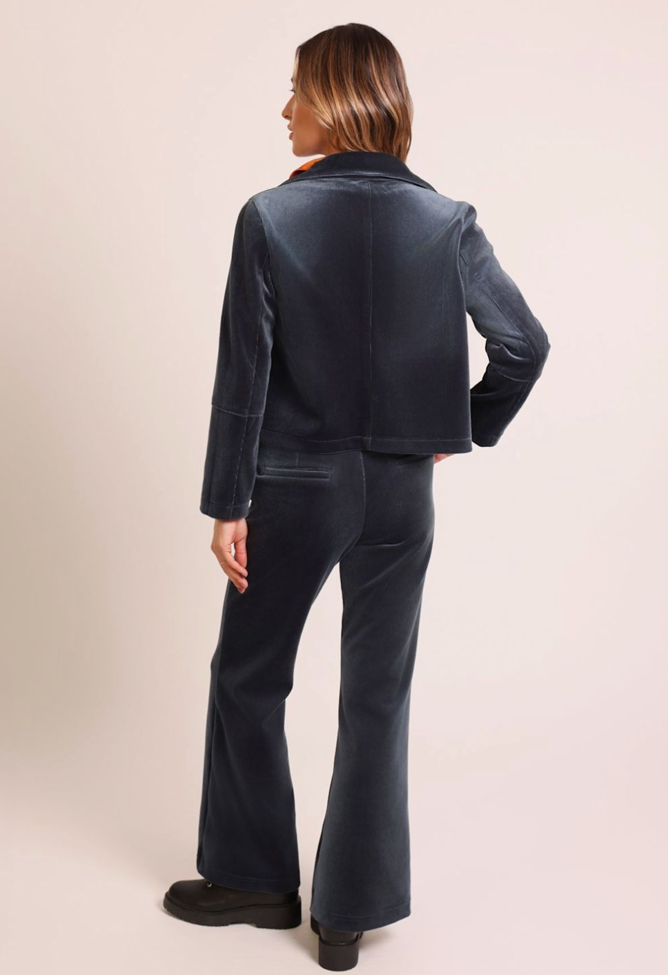 Traffic People - Ceeci Velvet Cord Pants - Blue
