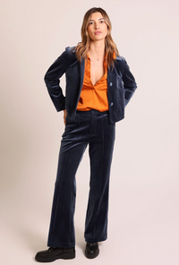 Traffic People - Ceeci Velvet Cord Pants - Blue