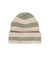 Acorn - Tokyo Merino Beanie - Sage Stripe