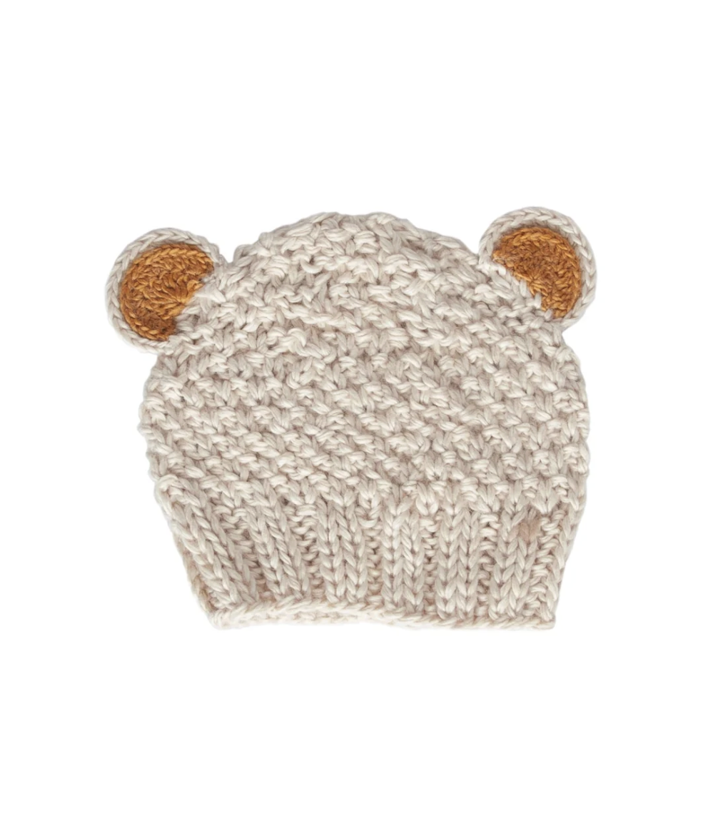 Acorn - Bear Beanie - Oatmeal