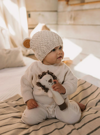Acorn - Bear Beanie - Oatmeal