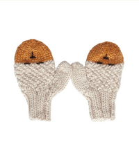 Acorn - Bear Mittens - Oatmeal