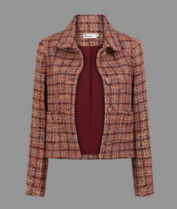 Zoe Kratzmann - Plume Jacket - Berry Check