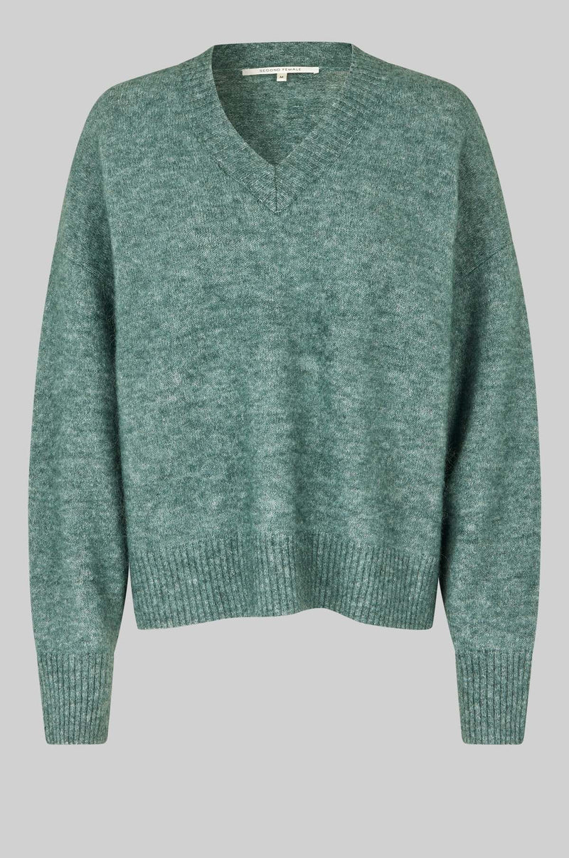 Second Female - Brook V Neck Balsam Green