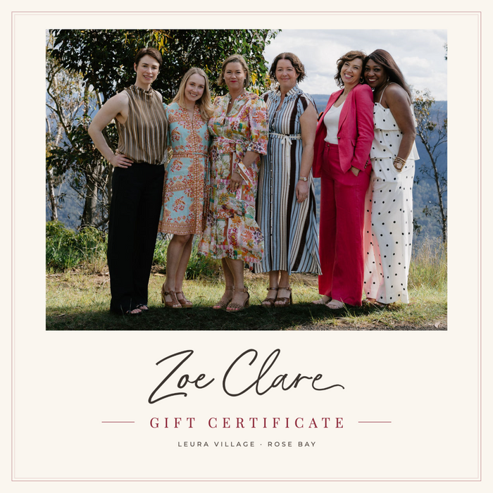 Zoe Clare Gift Certificate