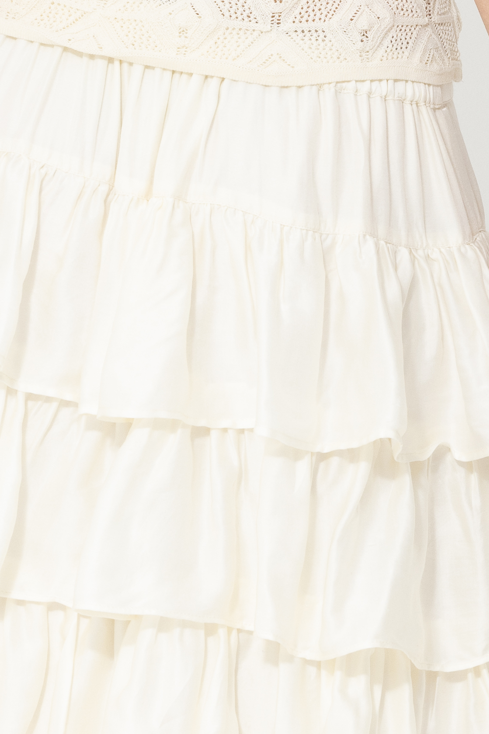 Joey the Label Silk Imposter Skirt - Vanilla