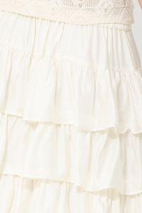 Joey the Label Silk Imposter Skirt - Vanilla