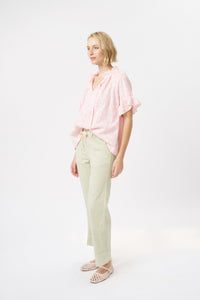 Kireina Sofia Pant Pistachio Green side view