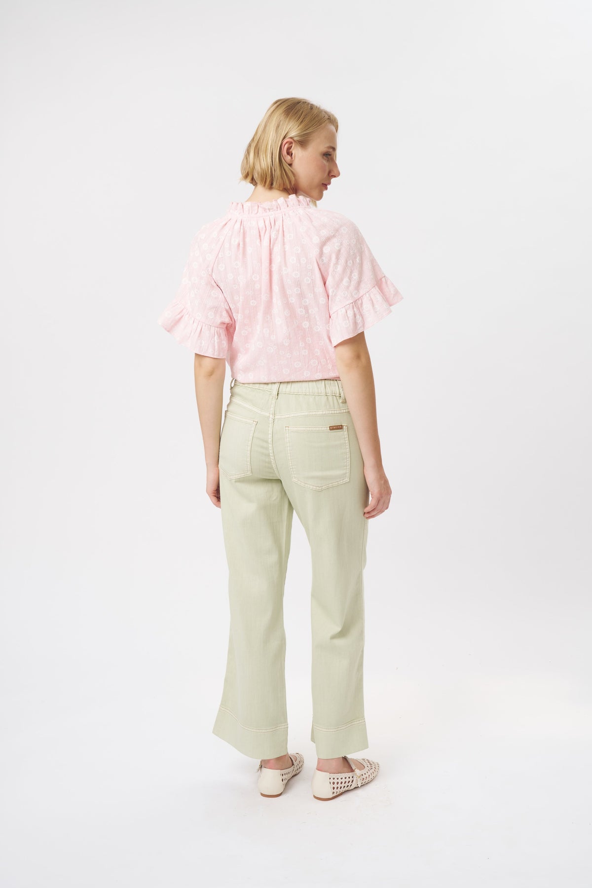 Kireina Sofia Pant Pistachio Green back view