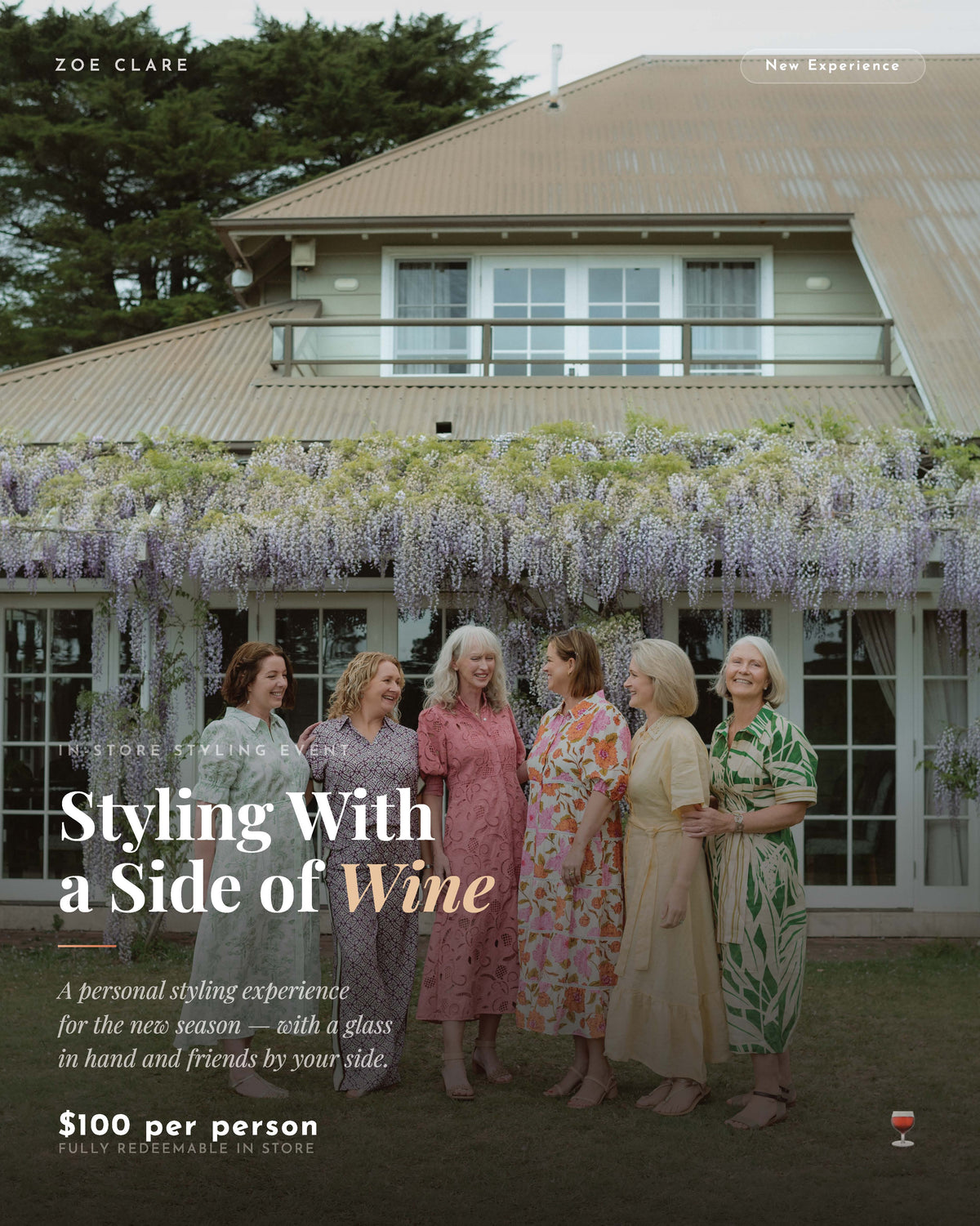 In Store Styling with a side of Friends & Wine