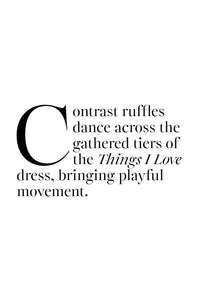 Curate Things I Love Dress Hydrangea - flat lay