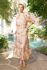 The Dreamer Label - Taylor Cheetah Ankle CTN Dress