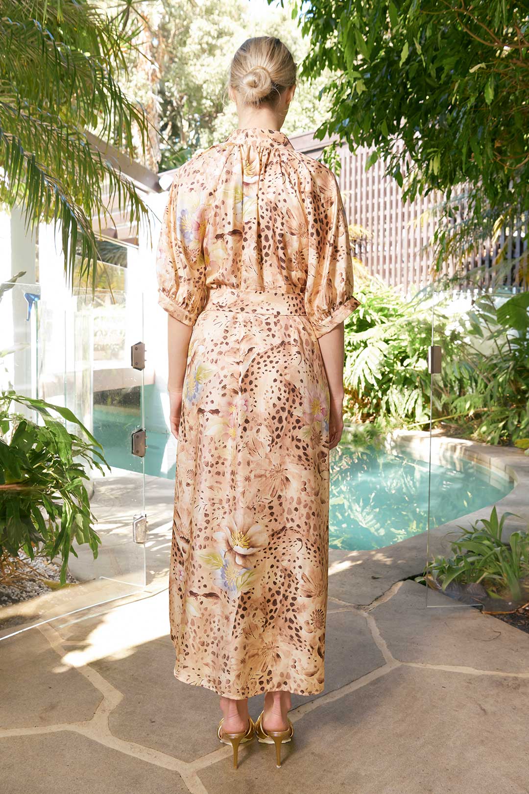 The Dreamer Label - Taylor Cheetah Ankle CTN Dress