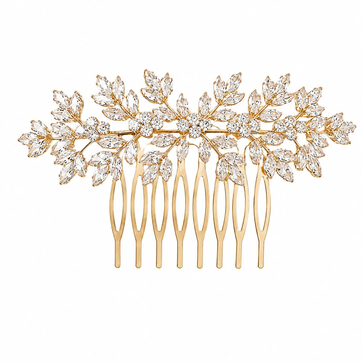 Tania Hird Tiffany Zircon Hair Comb - Gold