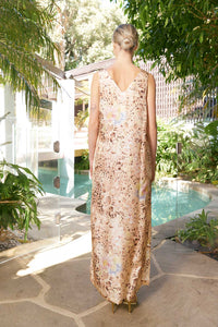 The Dreamer Label - Tia Cheetah Silk Maxi Dress