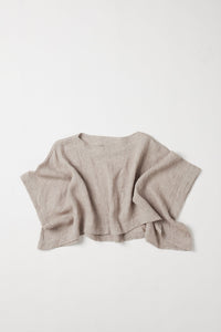 Eva's Sunday Tommy Layering Top Stone Gauze