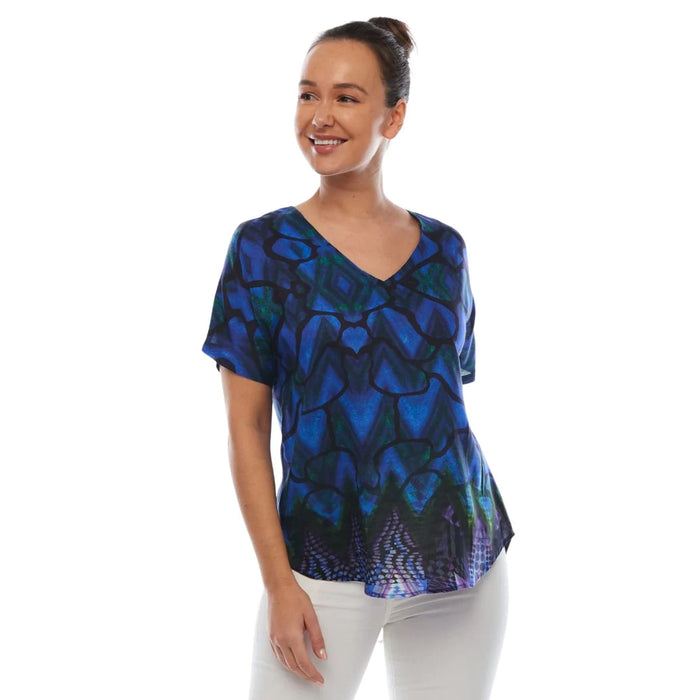 Claire Powell short sleeve v-neck top (Flash)