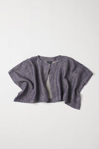 Eva's Sunday Tussie Capelet Dusty Denim Linen
