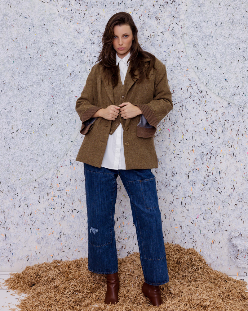 M.A Dainty - Bagsy Camel Tweed Blazer/Coat