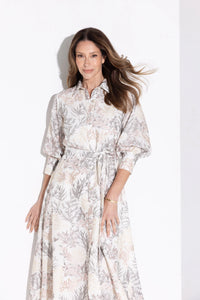 Kamare - Innes Floral Elegant Shirt Dress