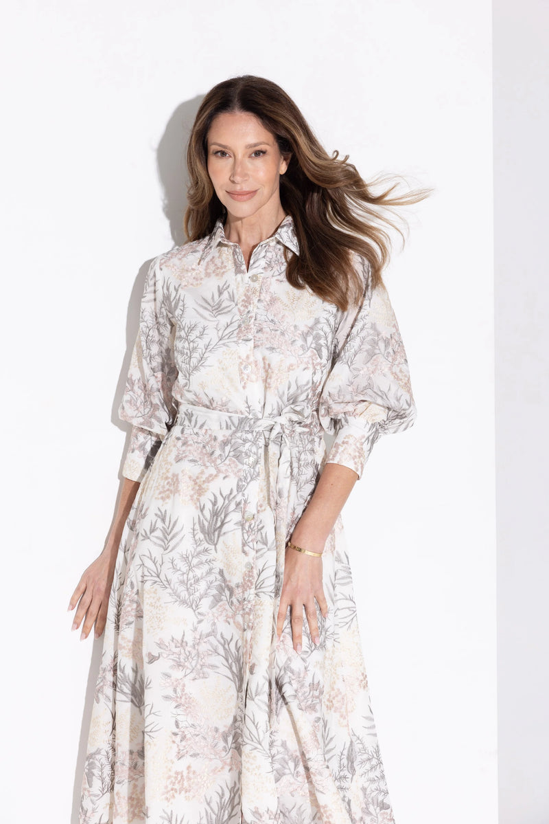 Kamare - Innes Floral Elegant Shirt Dress