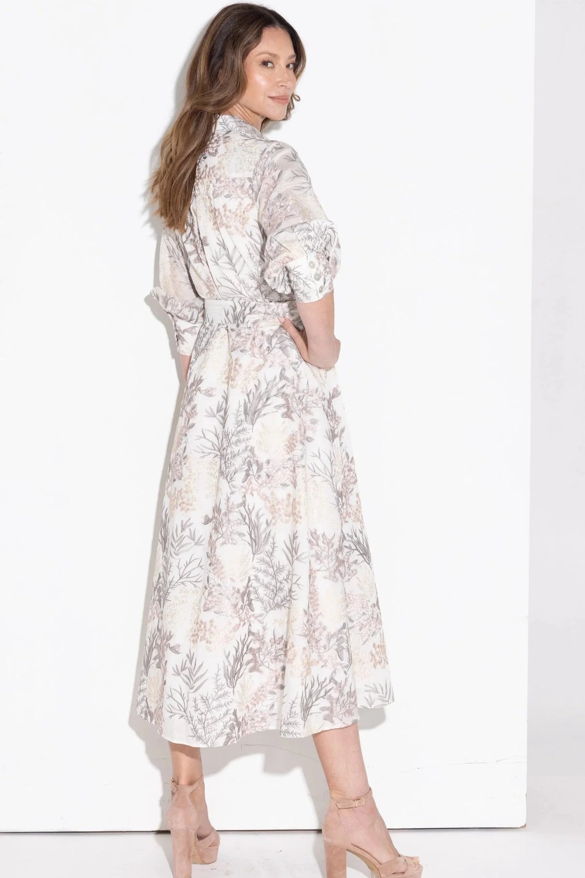 Kamare - Innes Floral Elegant Shirt Dress