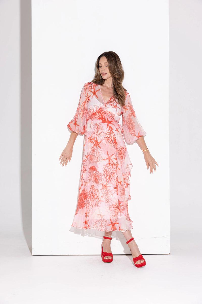 Kamare - Annika Silk Dress - Coastal