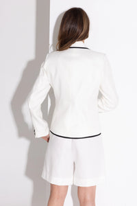 Kamare -Charvi Jacket - Black/White Trim