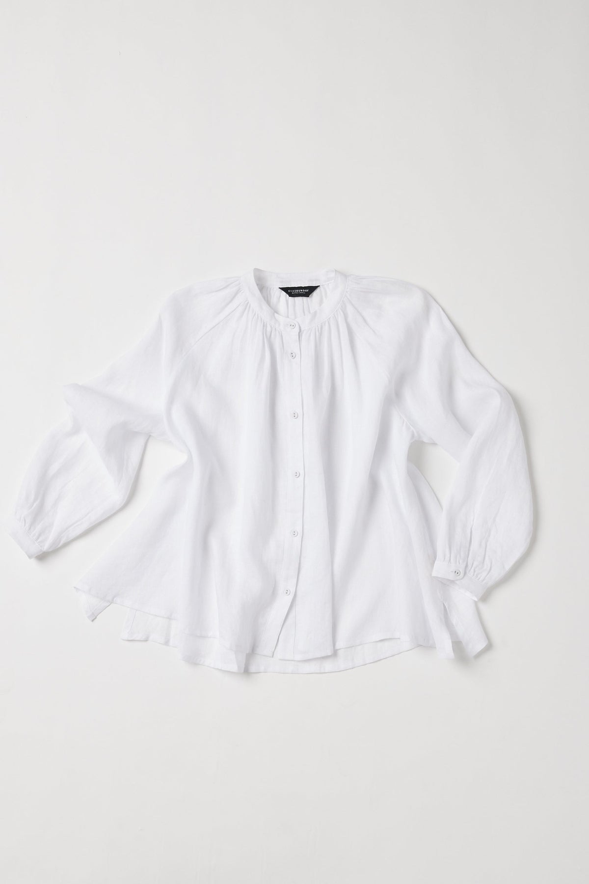 Eva's Sunday Vento Long Sleeve Shirt White front