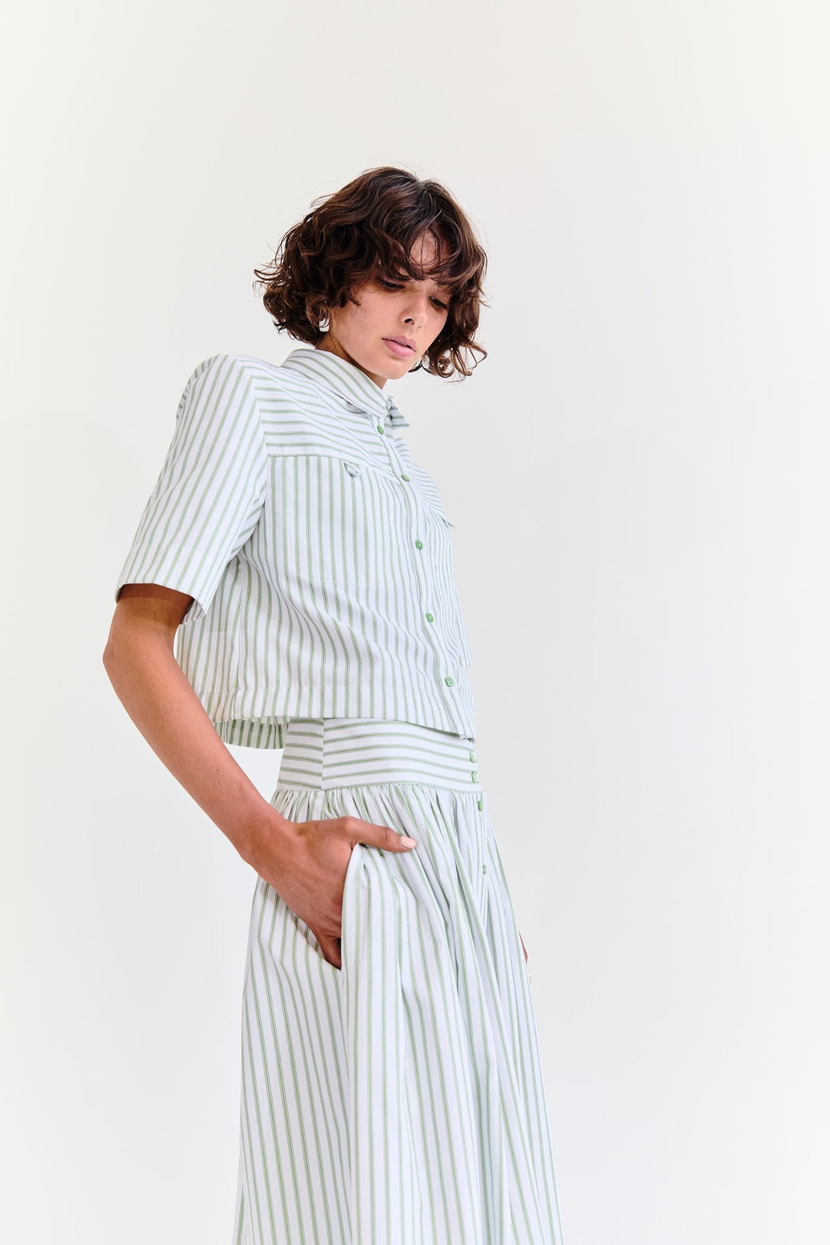 Eder by Anna Lola Crop Shirt and Penelope Skirt set