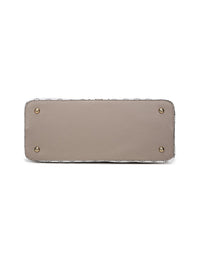 Serenade Emmaline vegan bag in white and taupe