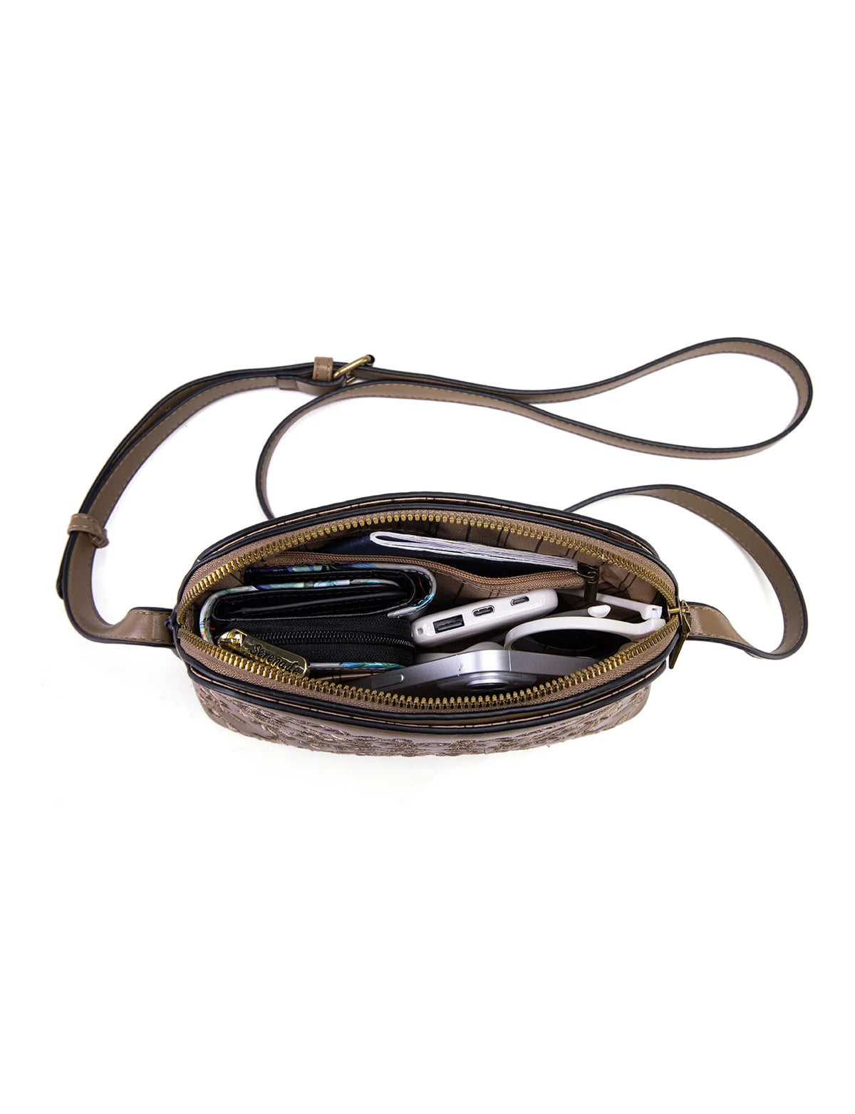 Serenade - Lyla Eco Embroidered Veagn Xbody bag