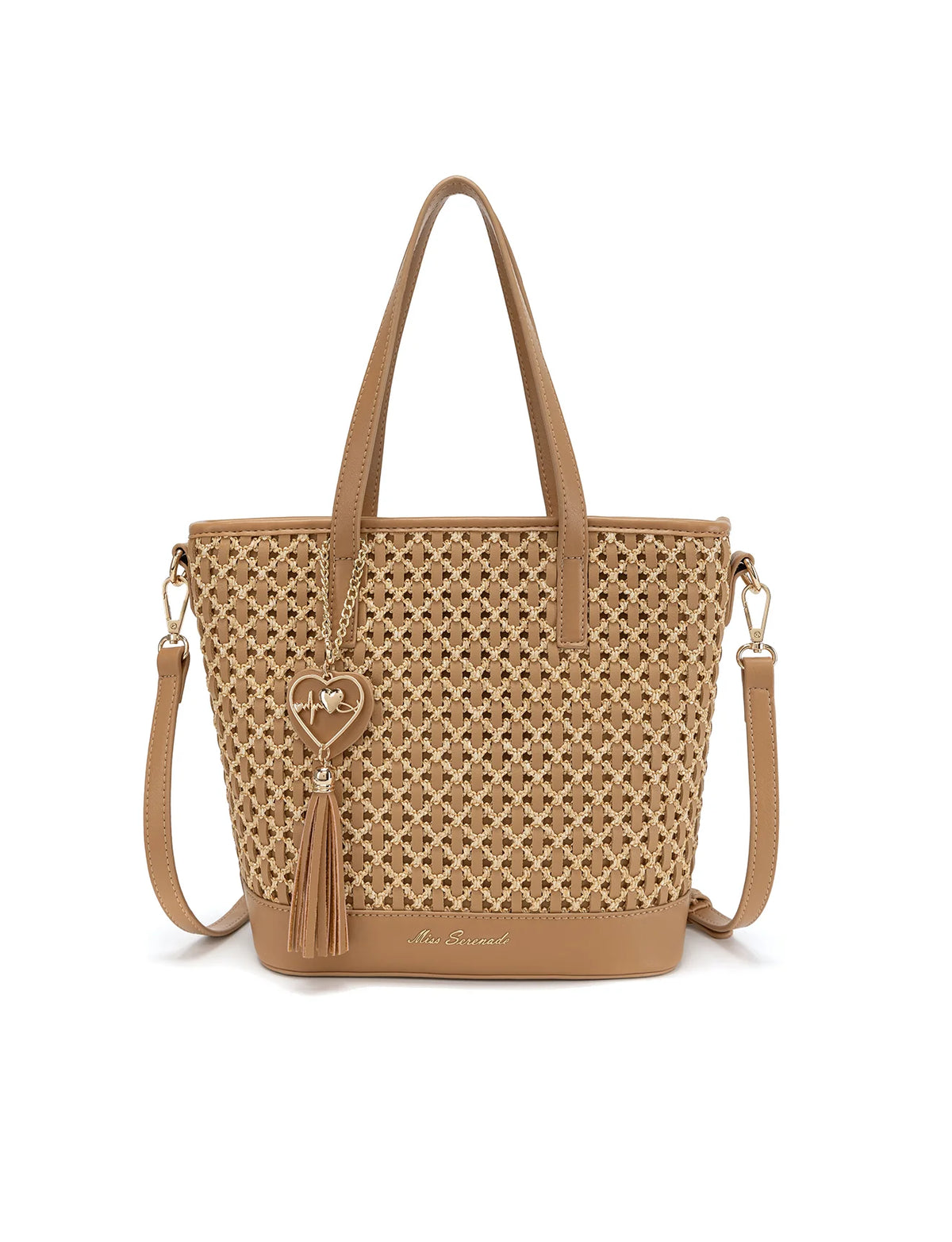 Callie Woven Vegan Tote Bag