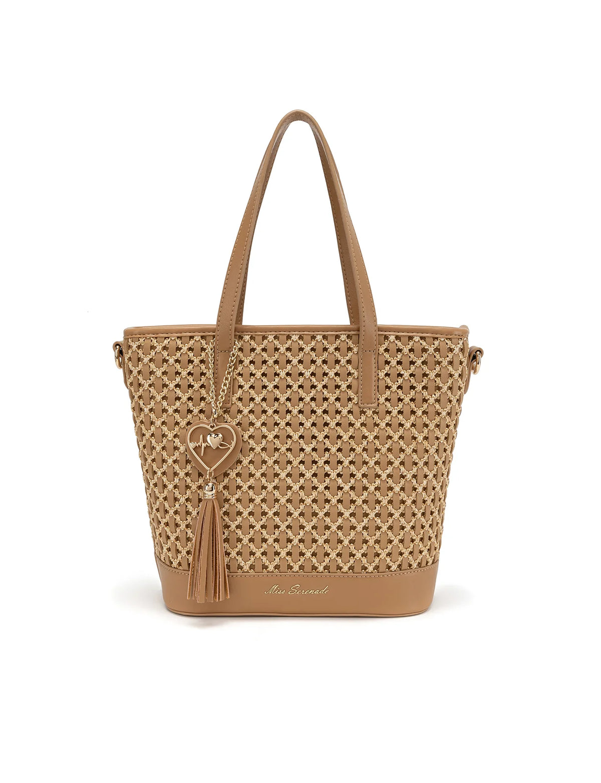 Callie Woven Vegan Tote Bag
