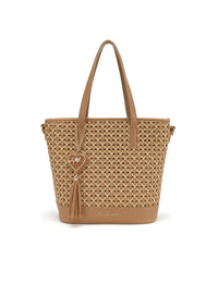 Callie Woven Vegan Tote Bag