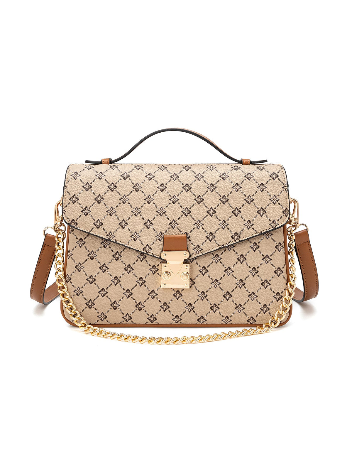 Serenade Naples triple compartment bag in beige