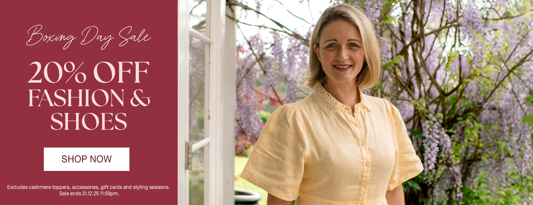 Zoe Clare Blue Mountains 20% Off Boxing Day Sale