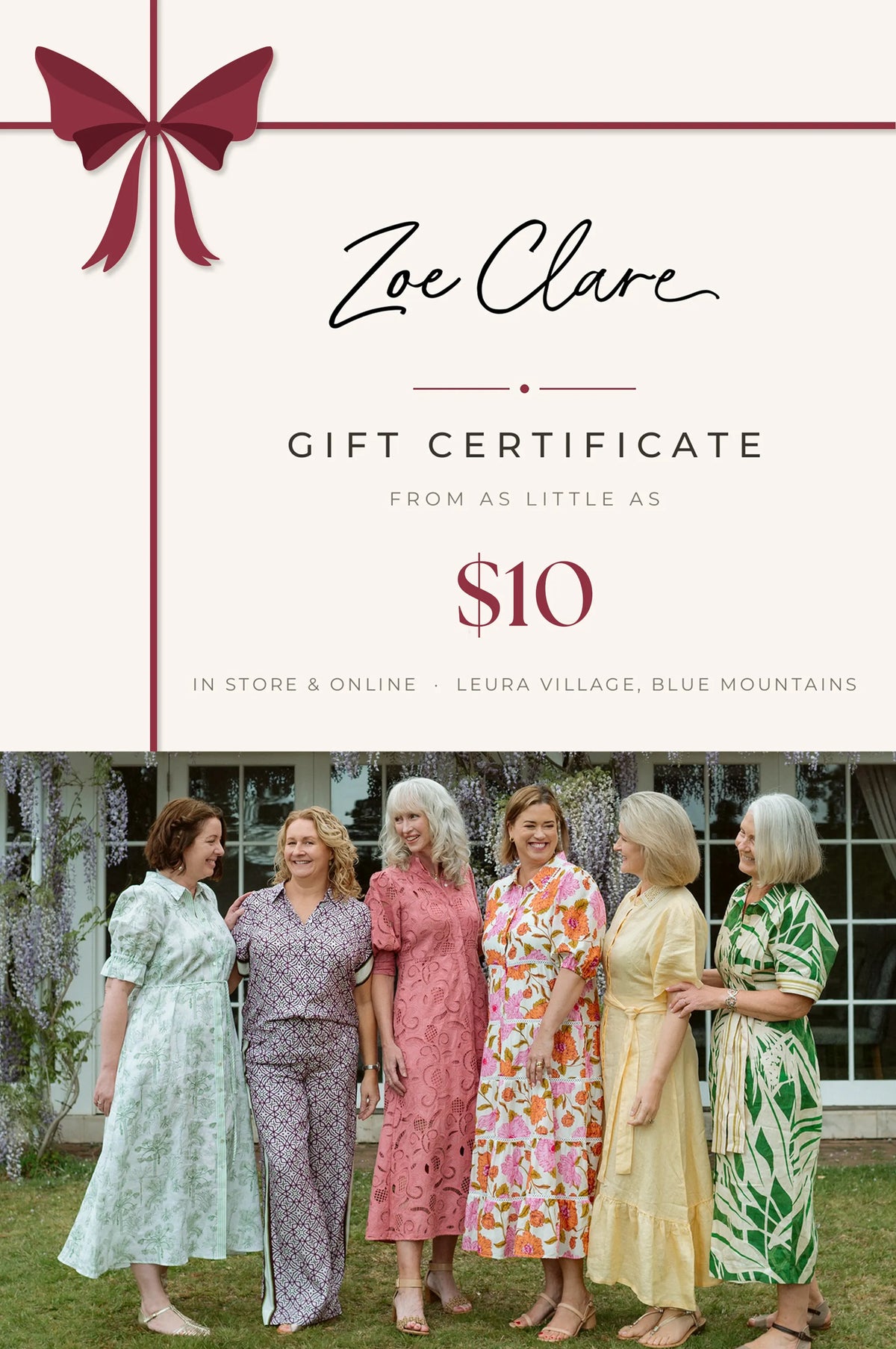 Zoe Clare Leura Village - Gift Certificate