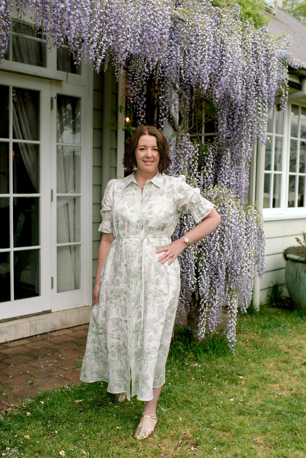 Cable - Avondale Dress - Palm Print
