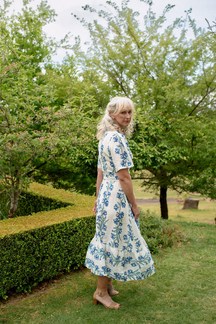 Alessandra - Emma Vine Dress - Blue