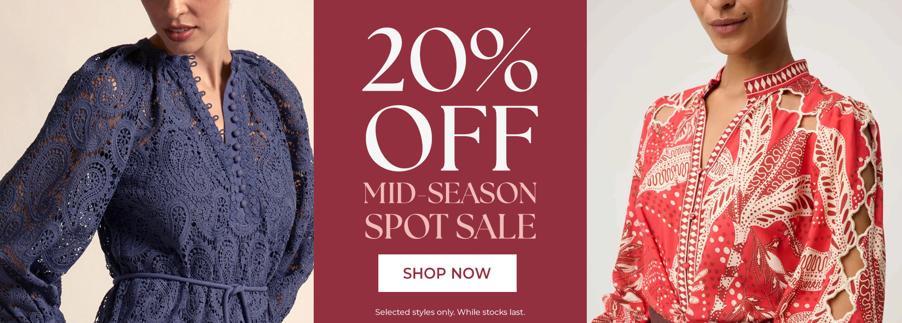 Zoe Clare Blue Mountains Mid Season Autumn Winter 20% Off Sale