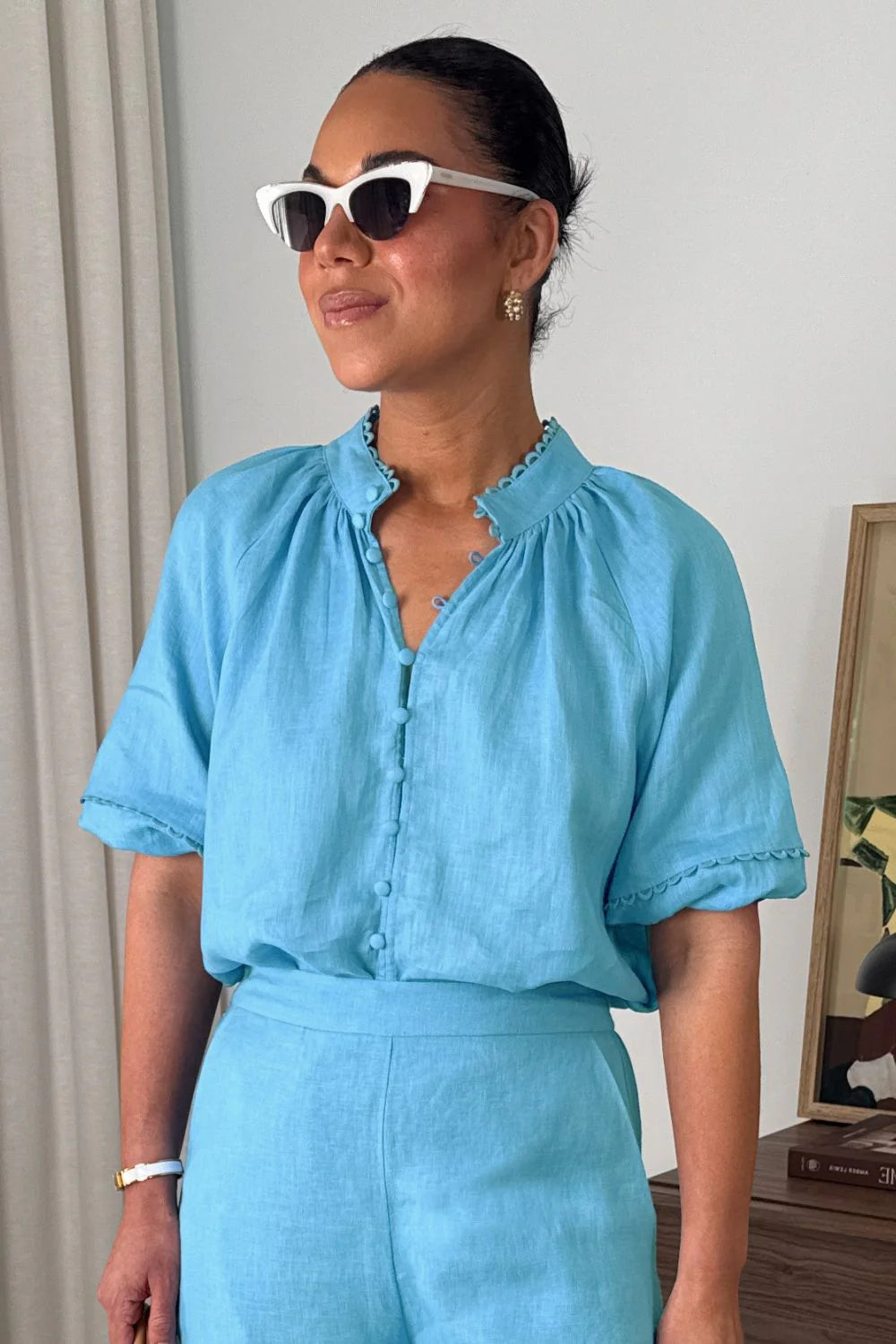 Zoe Kratzmann - Drift Top - Bay Blue