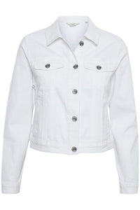 Cream Lisa Denim Jacket - Chalk