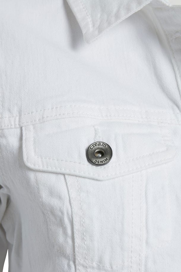 Cream Lisa Denim Jacket - Chalk