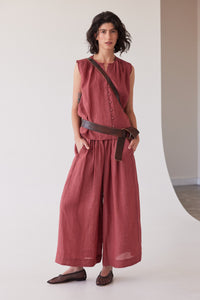 Eva's Sunday Clara Sleeveless Top Burnt Sienna