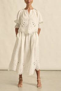 Zoe Kratzmann - Dawn Top - Porcelain