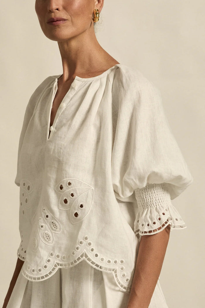 Zoe Kratzmann - Dawn Top - Porcelain