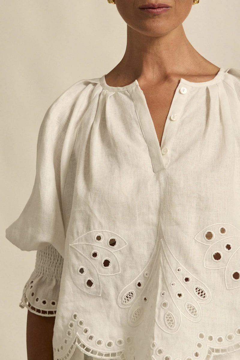 Zoe Kratzmann - Dawn Top - Porcelain